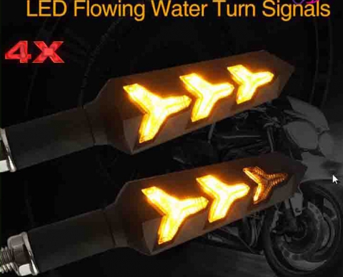Motorrad LED Blinker blinken x4